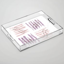 Copy of Musical trumpet pattern with notes Acrylic Tray