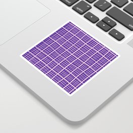 Pretty Pink and Purple Squares Graph Paper Sticker