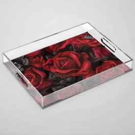 Bugs and Roses Acrylic Tray