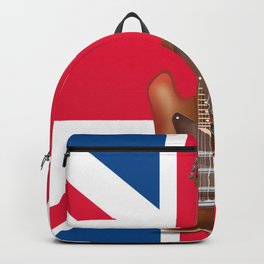 British Invasion Backpack | Guitarplayer, Cartoonguitar, Musicalinstrument, Ukflag, Electricguitar, Britishflag, Cartoon, Guitarmusic, Britishinvasion, Unionjack 