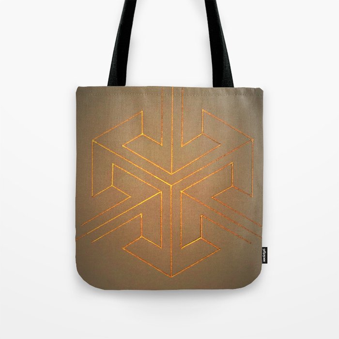 golden pattern Tote Bag