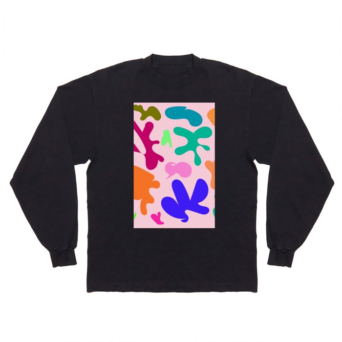 20 Henri Matisse Inspired 220527 Abstract Shapes Organic Valourine Original Long Sleeve T Shirt