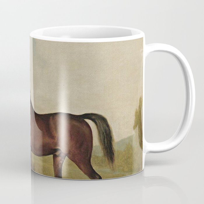 Vintage painting of a horse by George Stubbs Coffee Mug