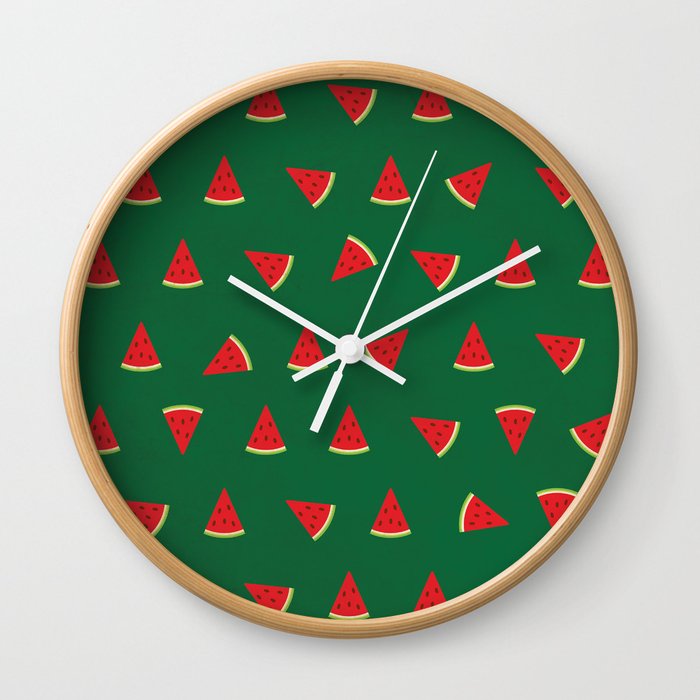 Sweet Watermelon Pictures Pattern Wall Clock