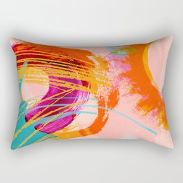 brush strokes abstract 4 Rectangular Pillow