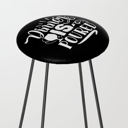 Dinner Is Poured Funny Wine Lover Quote Counter Stool