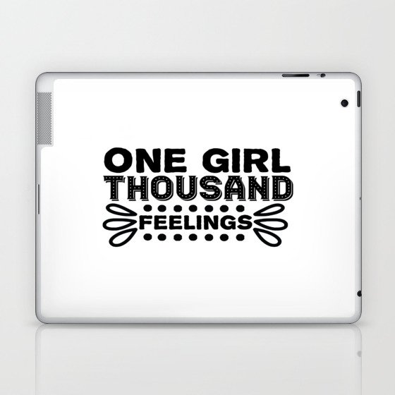 One Girl Thousand Feelings Laptop & iPad Skin