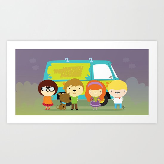 Little scooby characters Art Print