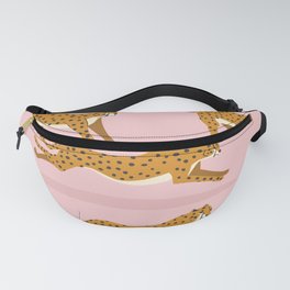 Cheetas on pink Fanny Pack