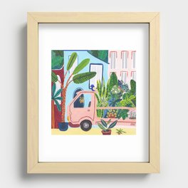 Jungle Delivery Recessed Framed Print