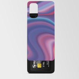 Blue & Orange Watercolor Gradient Design Android Card Case