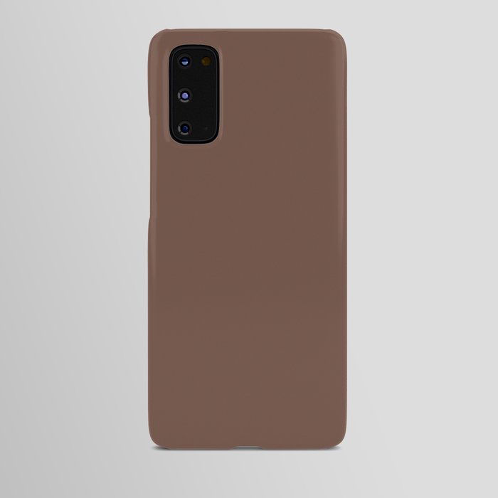 Behr Brown Velvet N160-7 - Dark Brown Earth Tone Solid Color Android Case
