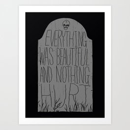 slaughterhouse V - everything was beautiful - vonnegut Art Print | Sci-Fi, Illustration 