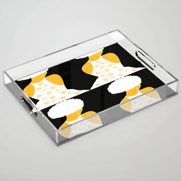 Woman At The Meadow Vintage Dark Style Pattern 27 Acrylic Tray