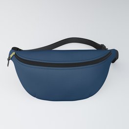 Oxford Blue Solid Color Popular Hues Patternless Shades of Blue Collection - Hex #002147 Fanny Pack