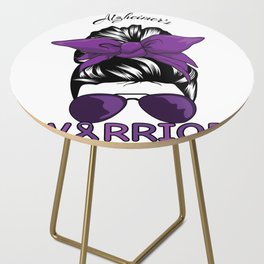 Alzheimer's Warrior Alzheimer's Awareness Side Table