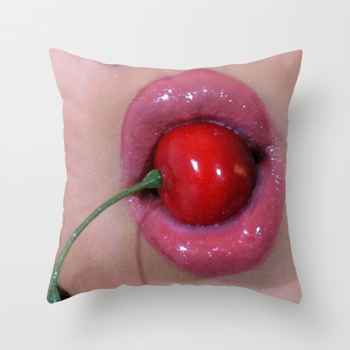 Cherry Poppin' Throw Pillow