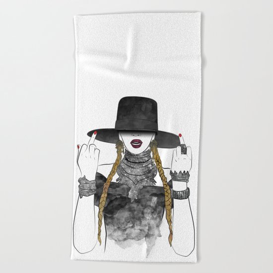 Creole Queen Bey Beach Towel