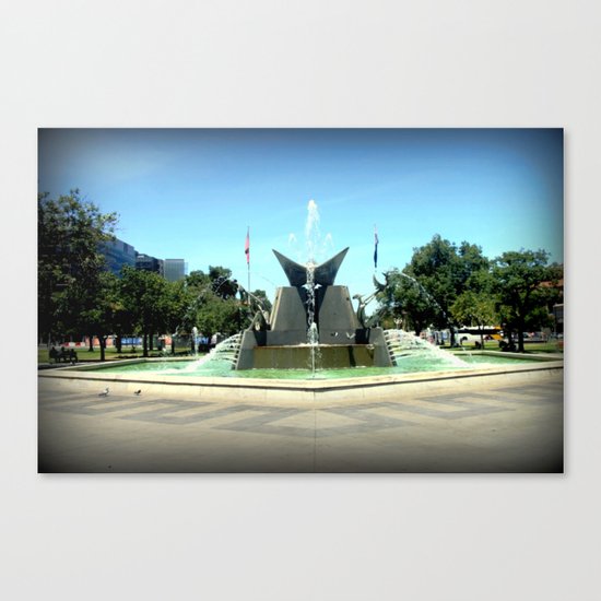Victoria Square Fountain - Adelaide Canvas Print