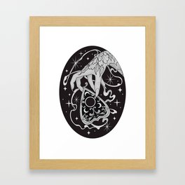 Witches Hand and Planchette Framed Art Print