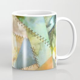 Ice Dye Crazy Quilt Block Coffee Mug