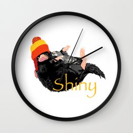 Shiny Wall Clock | Niffler, Drawing, Shiny, Fantasticbeasts, Firefly, Hat, Hp, Digital, Jayne, Serenity 