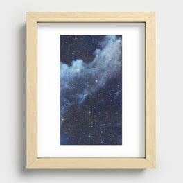 blue night sky Recessed Framed Print