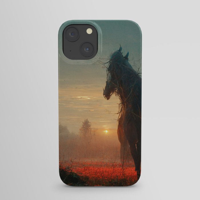 horse at dawn iPhone Case