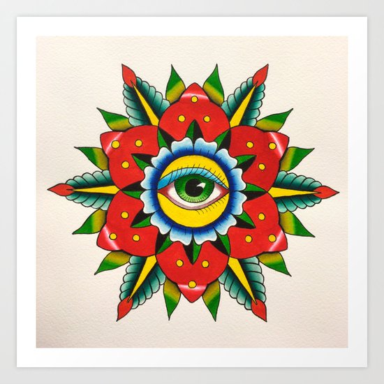 Eye Mandala Art Print