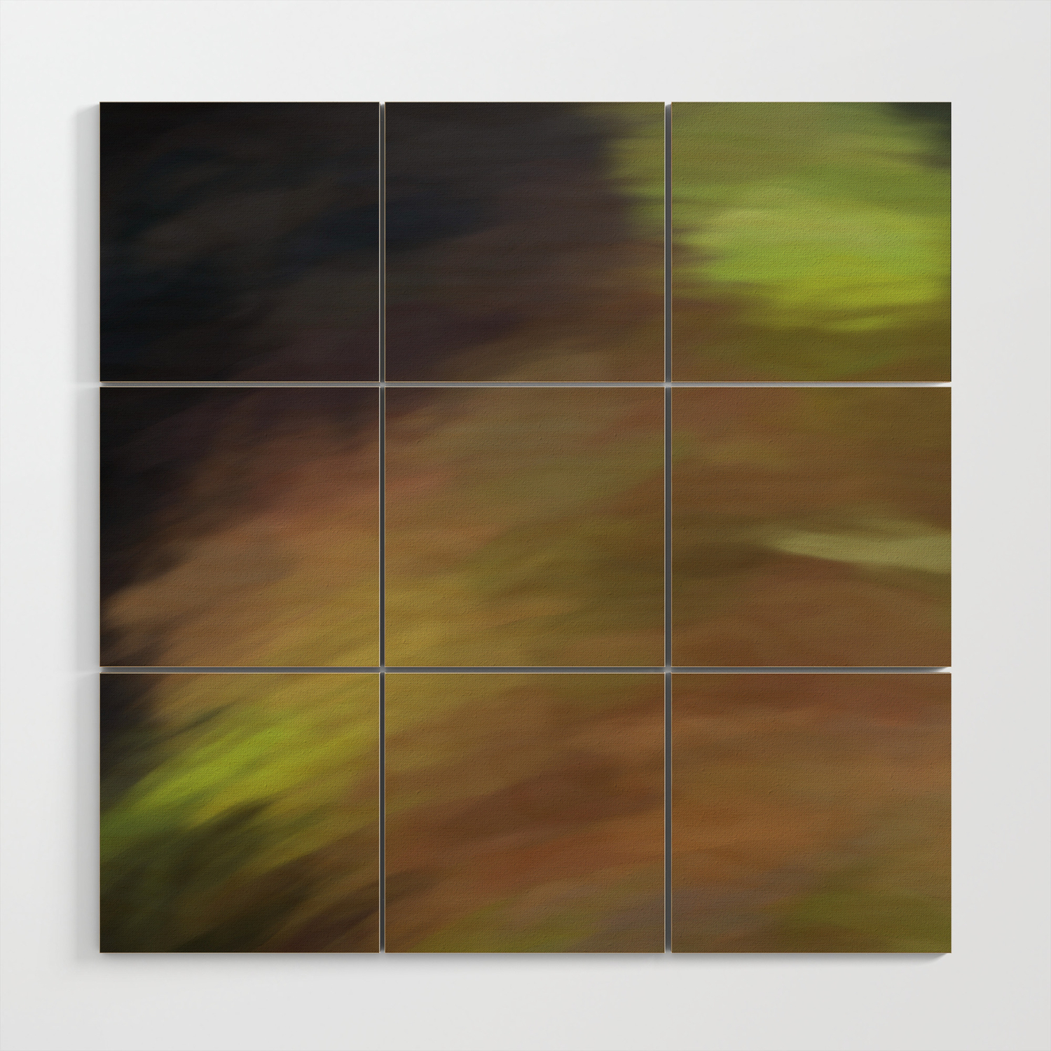Abstract Earth Camo Shades Like Painted On Canvas Wood Wall Art