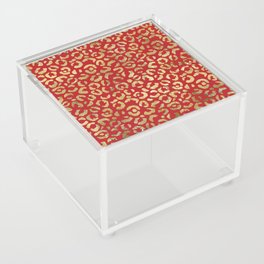 Foil Glam Leopard Print 03 Acrylic Box