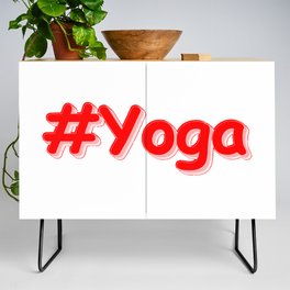 "#Yoga" Cute Design. Buy Now Credenza