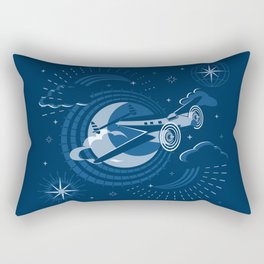 Blue Moon Flight © Christine Duffield Rectangular Pillow