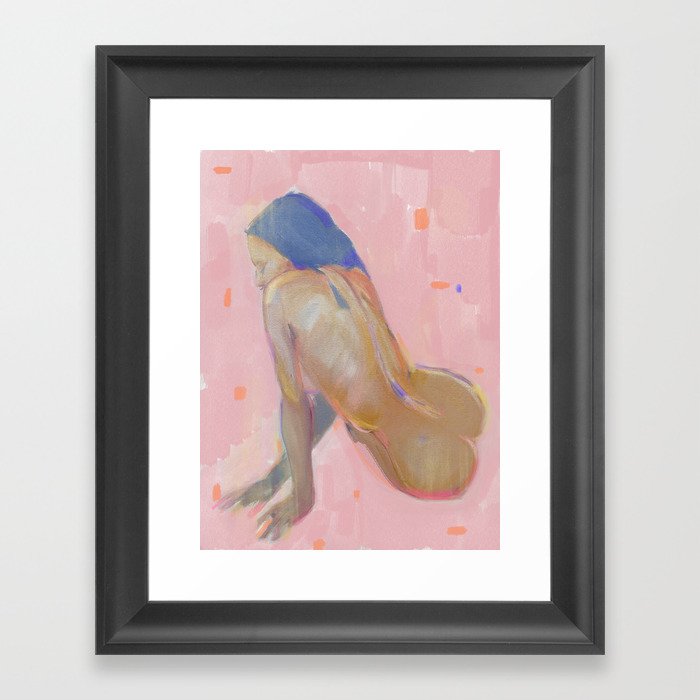 Pink moon  Framed Art Print