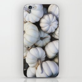 White Mini Pumpkins iPhone Skin