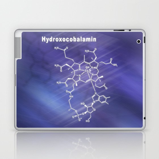 Hydroxocobalamin vitamin B12, Structural chemical formula Laptop & iPad Skin