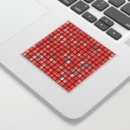 RED Wallpaper Squares. Sticker