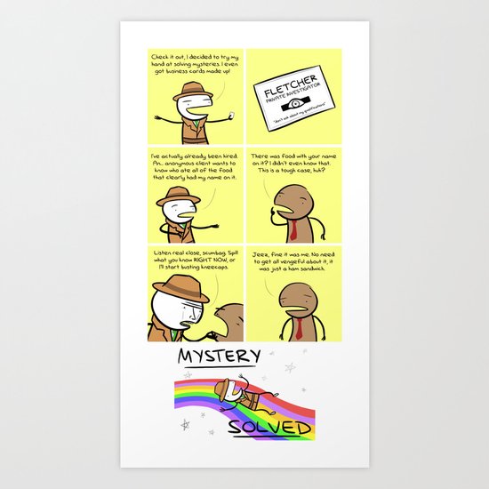 Antics #016 - some kind of mystery machine Art Print