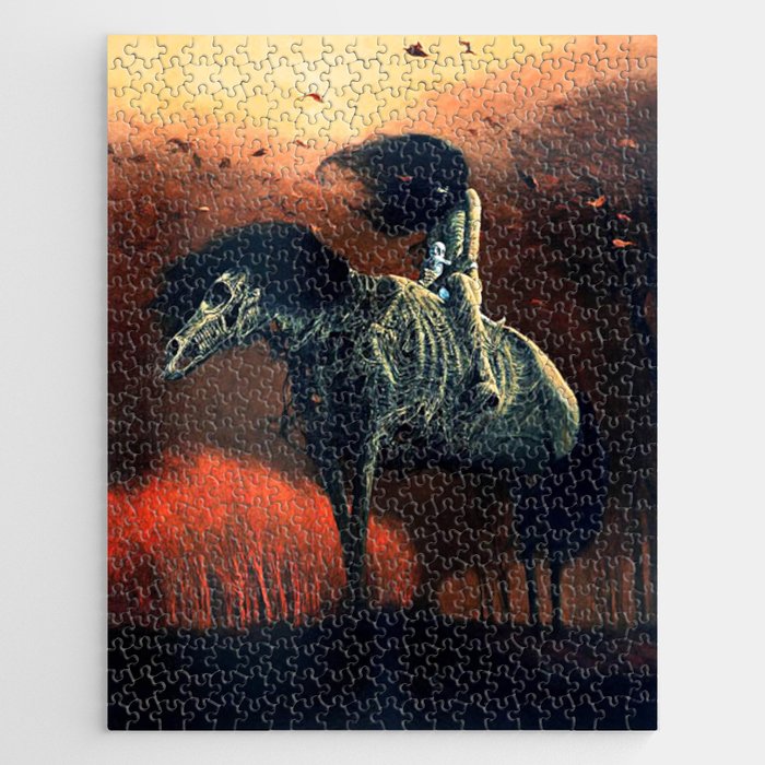 Untitled (Horse Rider), by Zdzisław Beksiński Jigsaw Puzzle