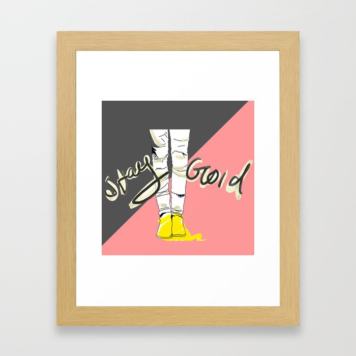 "Stay Gold" Framed Art Print