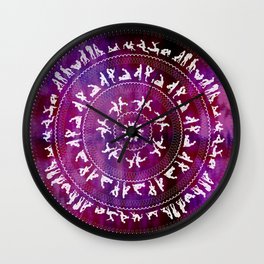 Kama Sutra Mandala Dark Red Wall Clock | Vector, Purple, Blood, Pink, Stencil, Acrylic, Pattern, Graphicdesign, Tie, Sex 