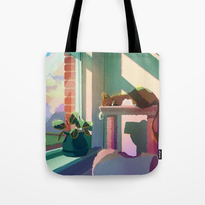 Golden Cat Tote Bag