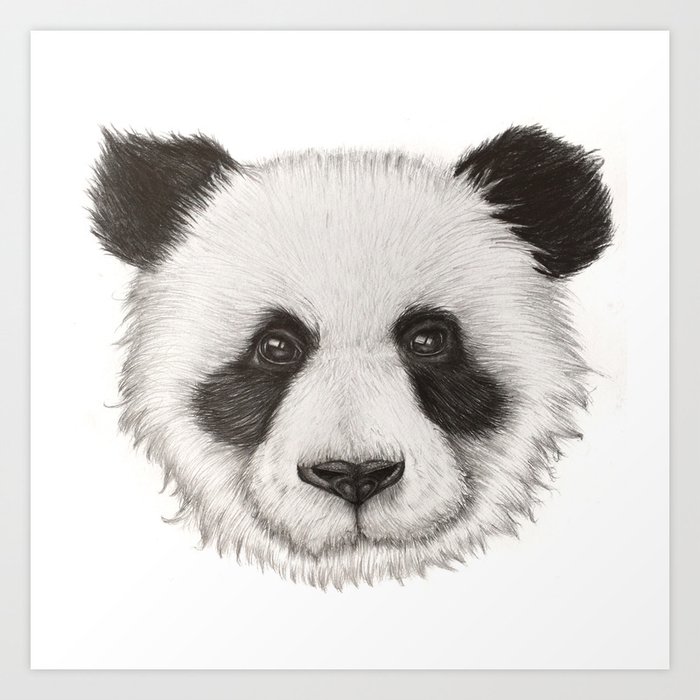 Panda Art Print by Jenan issa | Society6