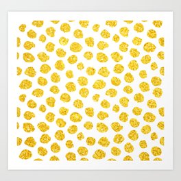 Gold glitter dots abstract pattern Art Print | Decoration, Linens, Backpacks, Decorative, Pattern, Graphicdesign, Art, Bedandbath, Tabletop, Digital 