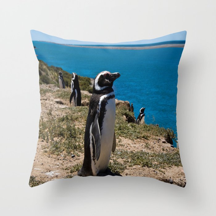 Penguins #3 Throw Pillow
