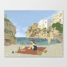 Un giorno al mare, Puglia Canvas Print