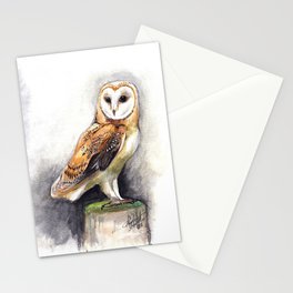 Barn Owl Stationery Card