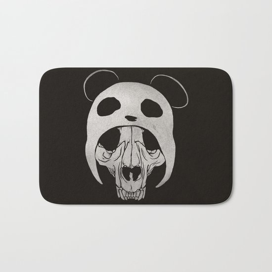 Panda Skull Bath Mat