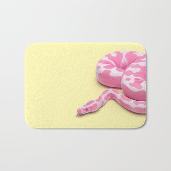 YELLOW SNAKE Bath Mat