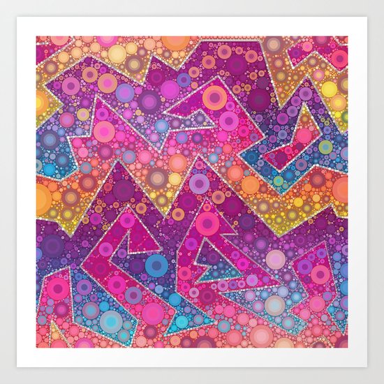 Rave Bubbles At Sunrise Art Print